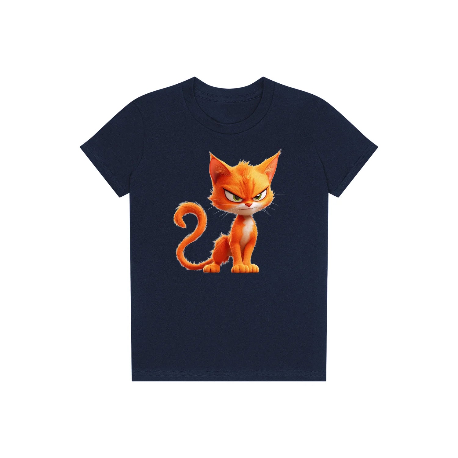 T-shirt Cat graphic 0041 - Navy