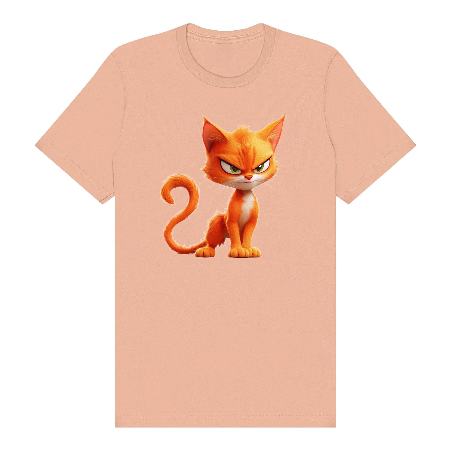 T-shirt Cat graphic 0041 - Peach