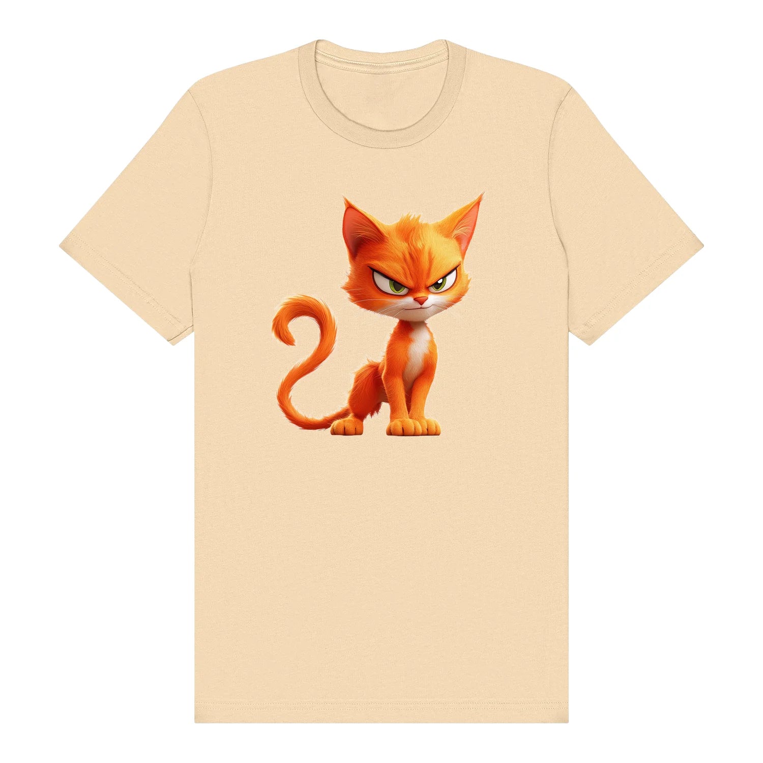 T-shirt Cat graphic 0041 - Soft Cream