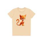T-shirt Cat graphic 0041 - Soft Cream