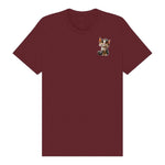 T-shirt Cat graphic 0042 - Maroon
