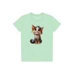 T-shirt Cat graphic 0042 - Mint
