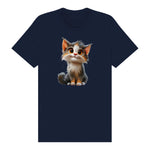 T-shirt Cat graphic 0042 - Navy