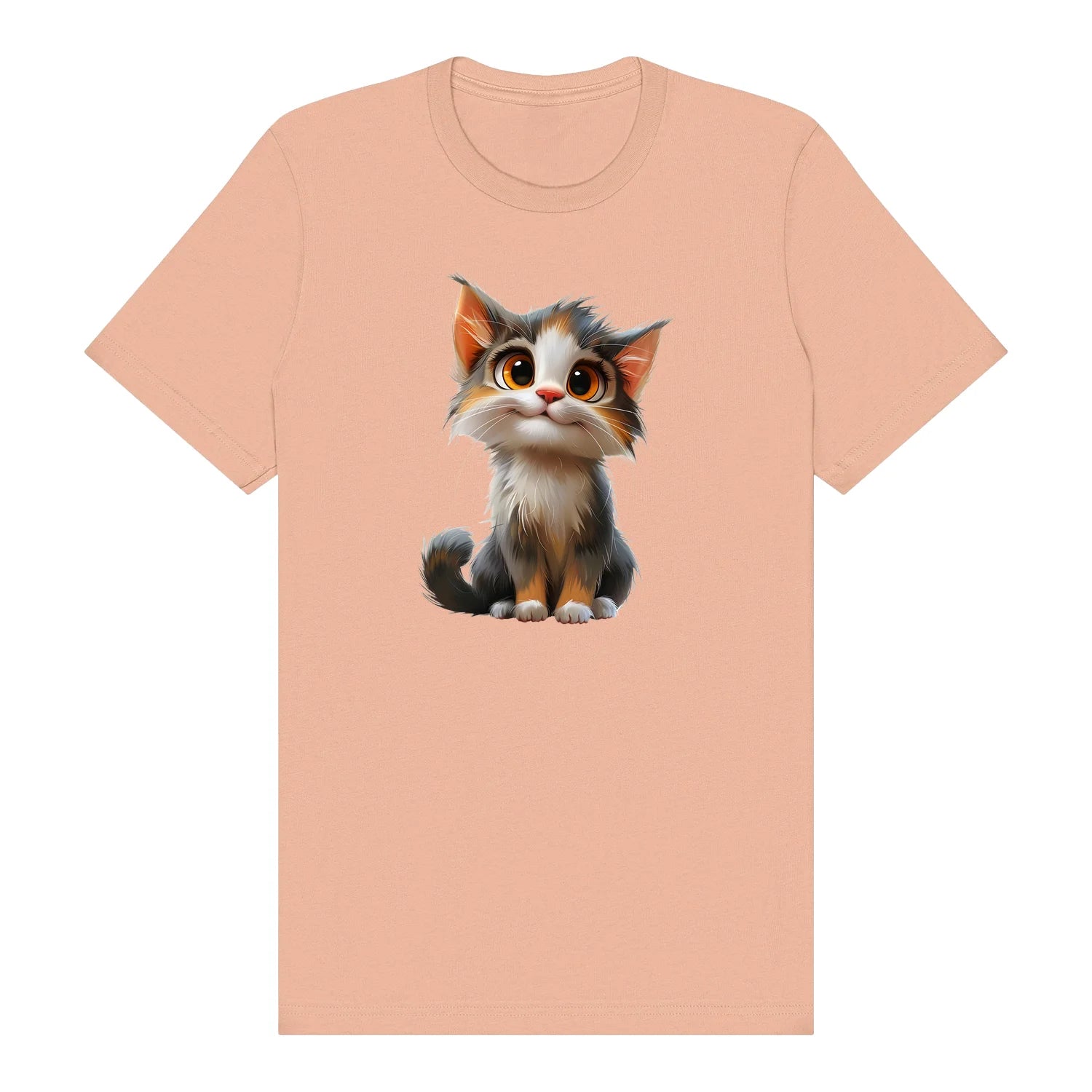 T-shirt Cat graphic 0042 - Peach