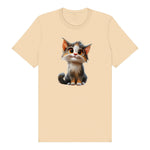 T-shirt Cat graphic 0042 - Soft Cream