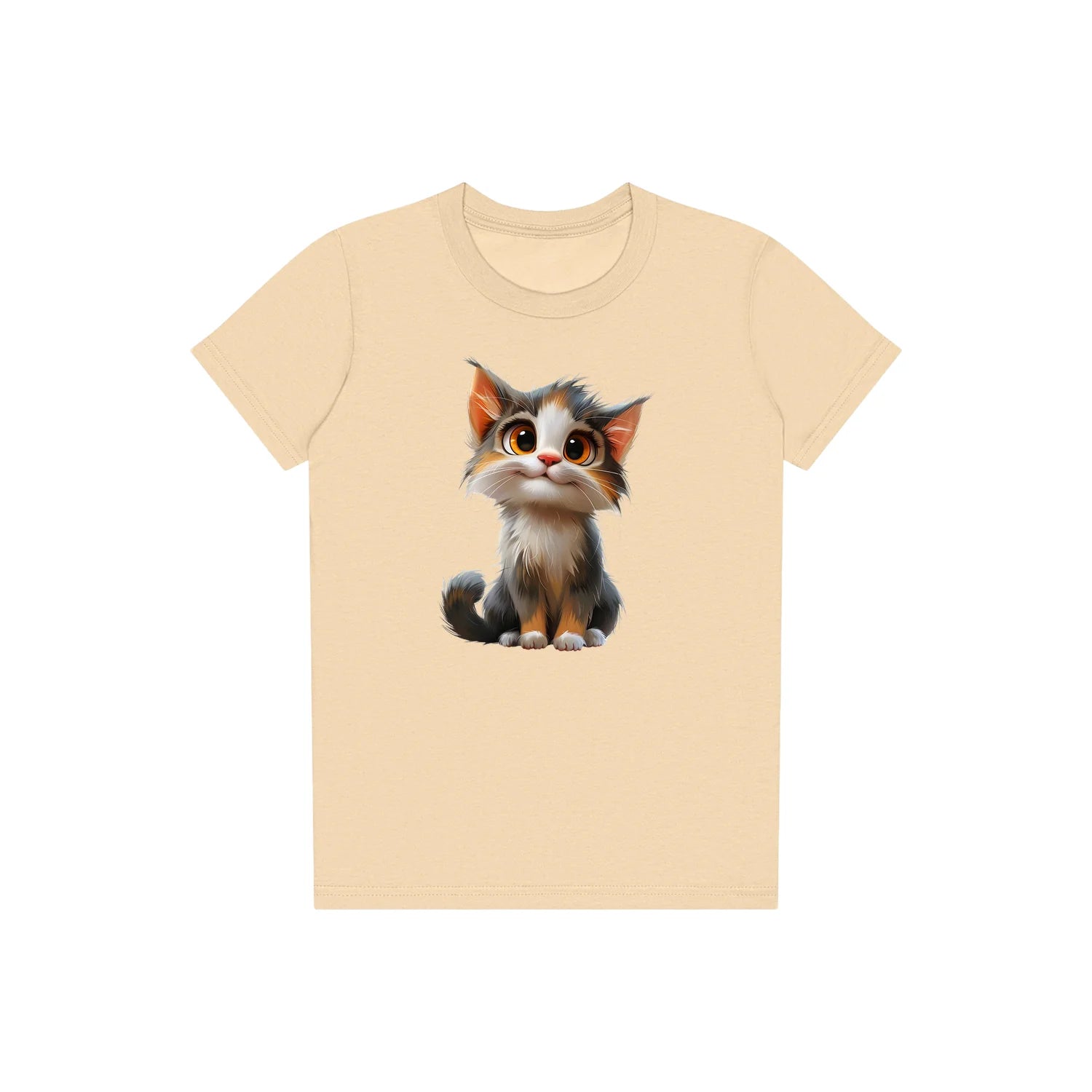T-shirt Cat graphic 0042 - Soft Cream
