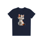 T-shirt Cat graphic 0043 - Navy