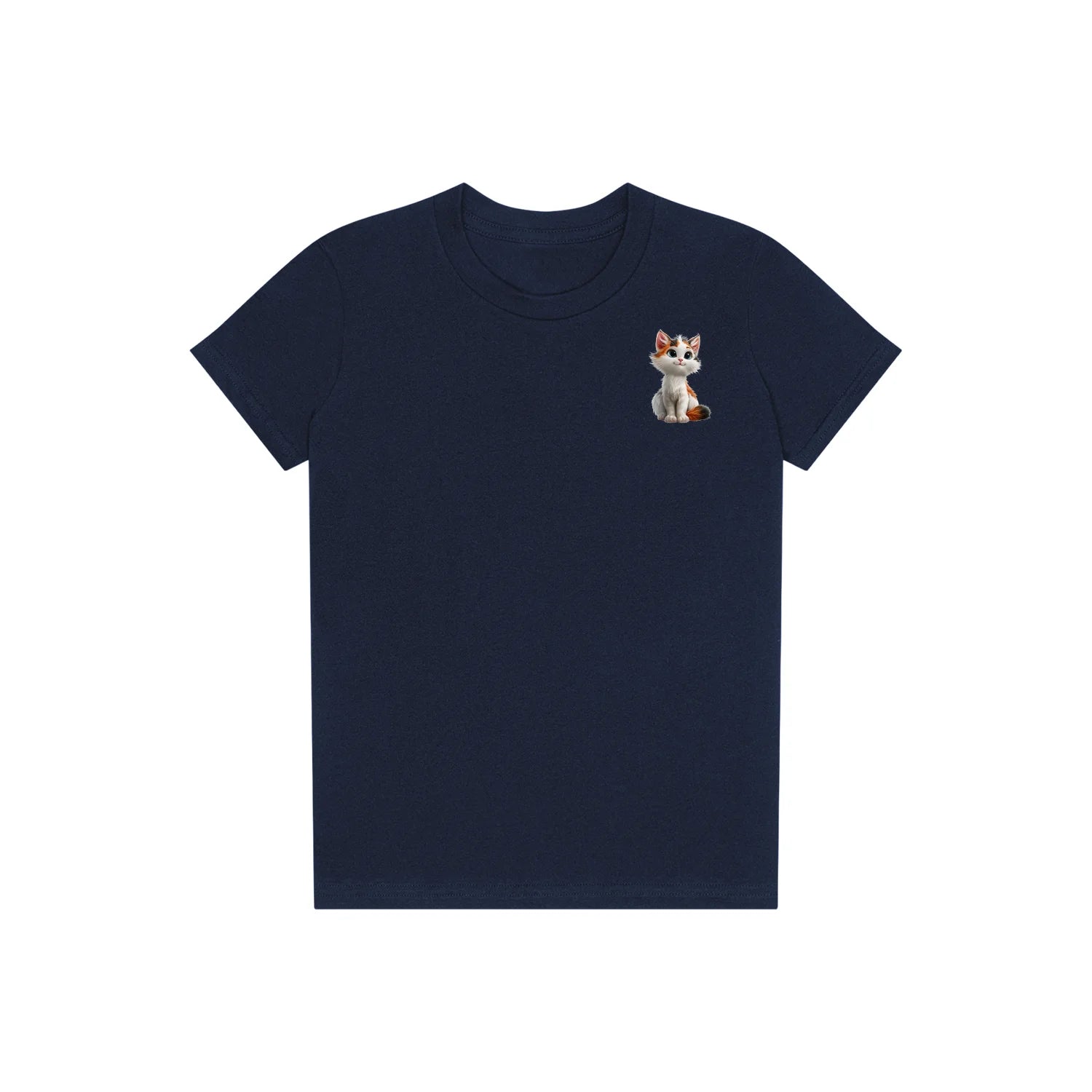 T-shirt Cat graphic 0043 - Navy