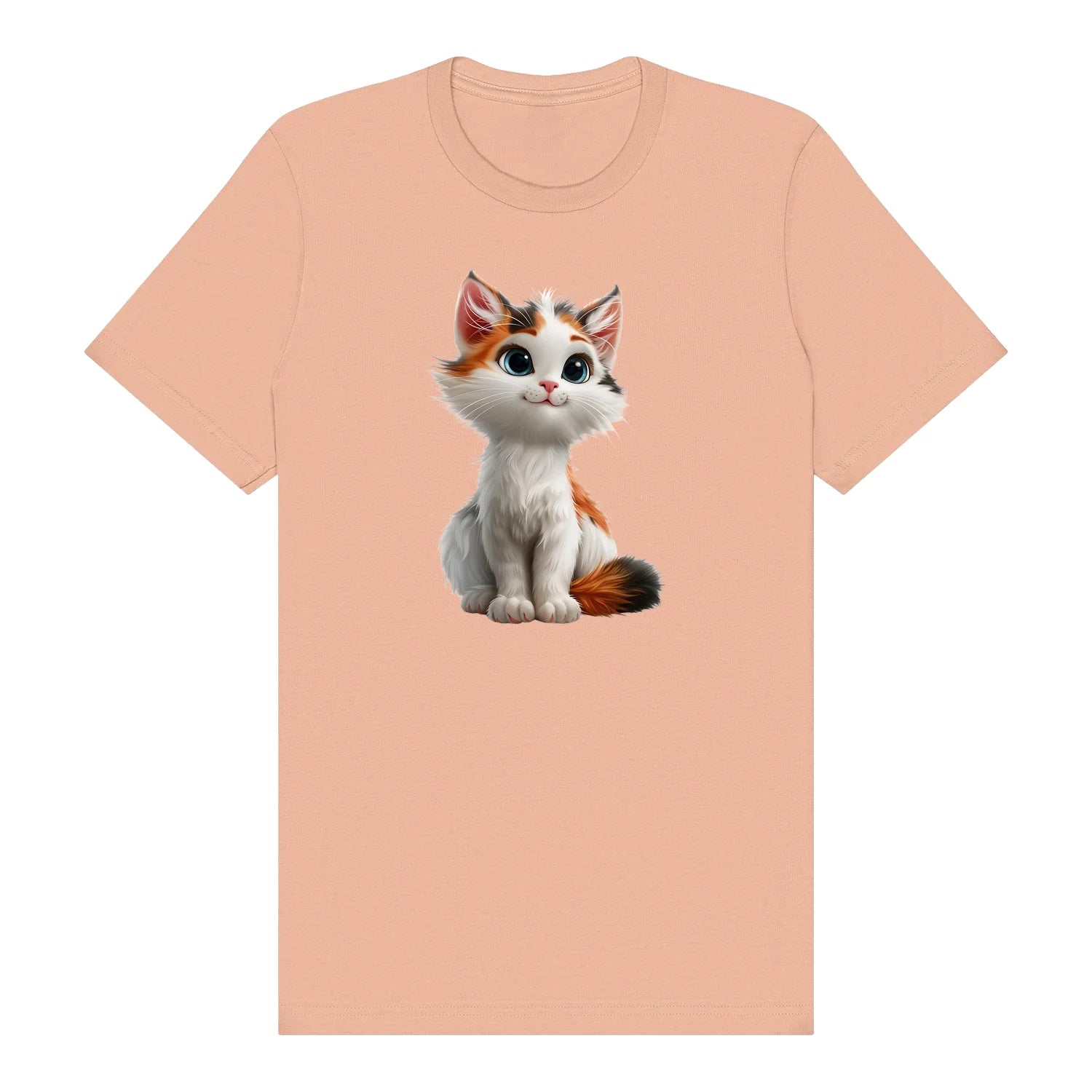 T-shirt Cat graphic 0043 - Peach