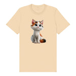 T-shirt Cat graphic 0043 - Soft Cream