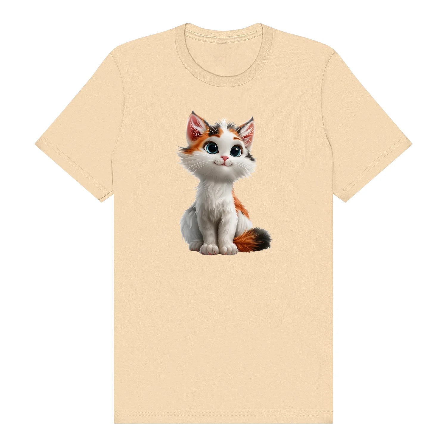 T-shirt Cat graphic 0043 - Soft Cream