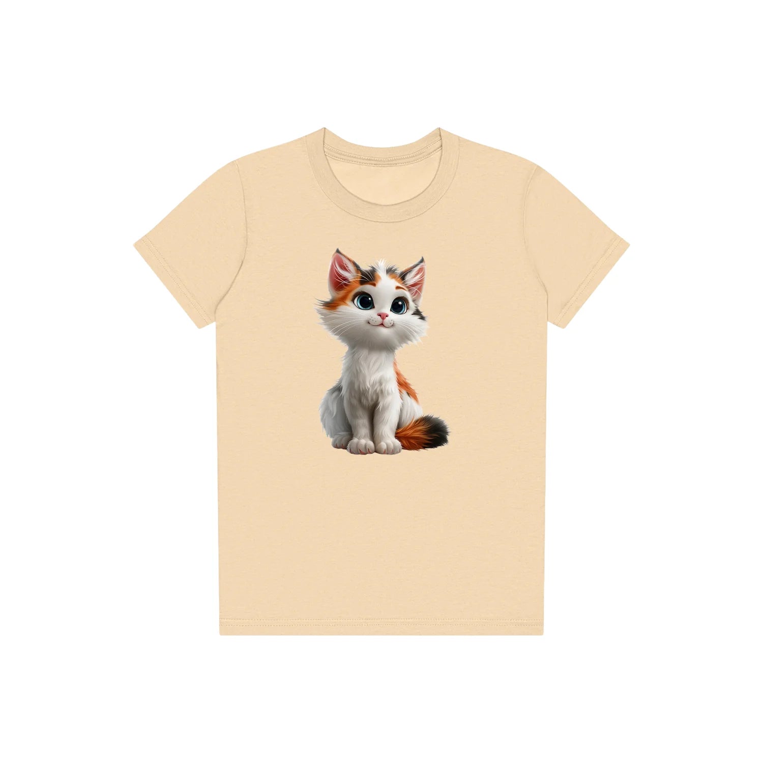 T-shirt Cat graphic 0043 - Soft Cream