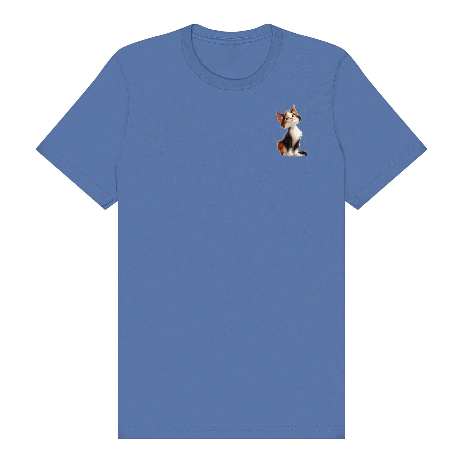 T-shirt Cat graphic 0044 - Columbia Blue