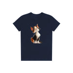 T-shirt Cat graphic 0044 - Navy
