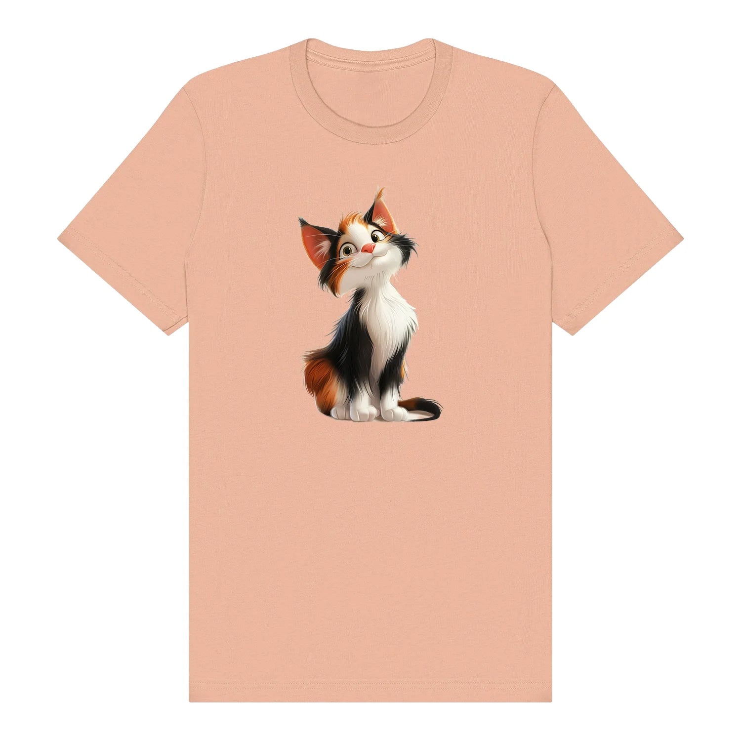 T-shirt Cat graphic 0044 - Peach