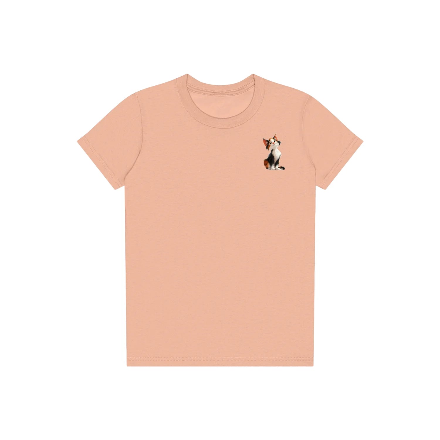 T-shirt Cat graphic 0044 - Peach