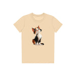 T-shirt Cat graphic 0044 - Soft Cream