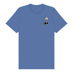 T-shirt Cat graphic 0045 - Columbia Blue