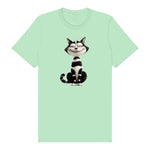 T-shirt Cat graphic 0045 - Mint