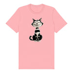 T-shirt Cat graphic 0045 - Pink