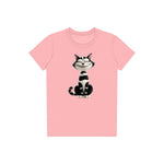 T-shirt Cat graphic 0045 - Pink