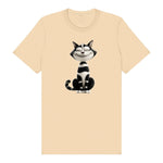T-shirt Cat graphic 0045 - Soft Cream