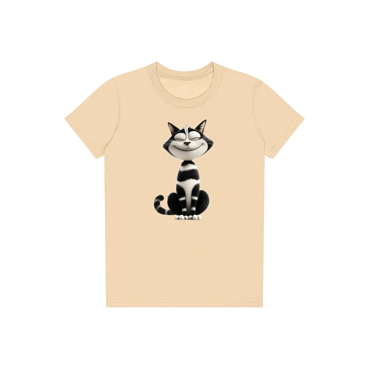 T-shirt Cat graphic 0045 - Soft Cream