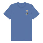 T-shirt Cat graphic 0046 - Columbia Blue