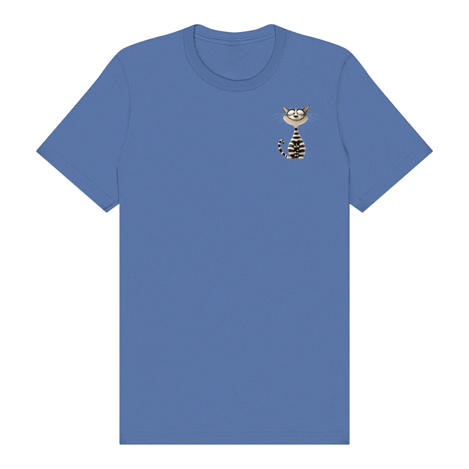T-shirt Cat graphic 0046 - Columbia Blue
