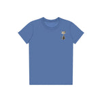 T-shirt Cat graphic 0046 - Columbia Blue