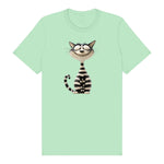 T-shirt Cat graphic 0046 - Mint