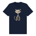 T-shirt Cat graphic 0046 - Navy