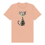 T-shirt Cat graphic 0046 - Peach