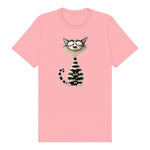 T-shirt Cat graphic 0046 - Pink