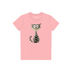 T-shirt Cat graphic 0046 - Pink