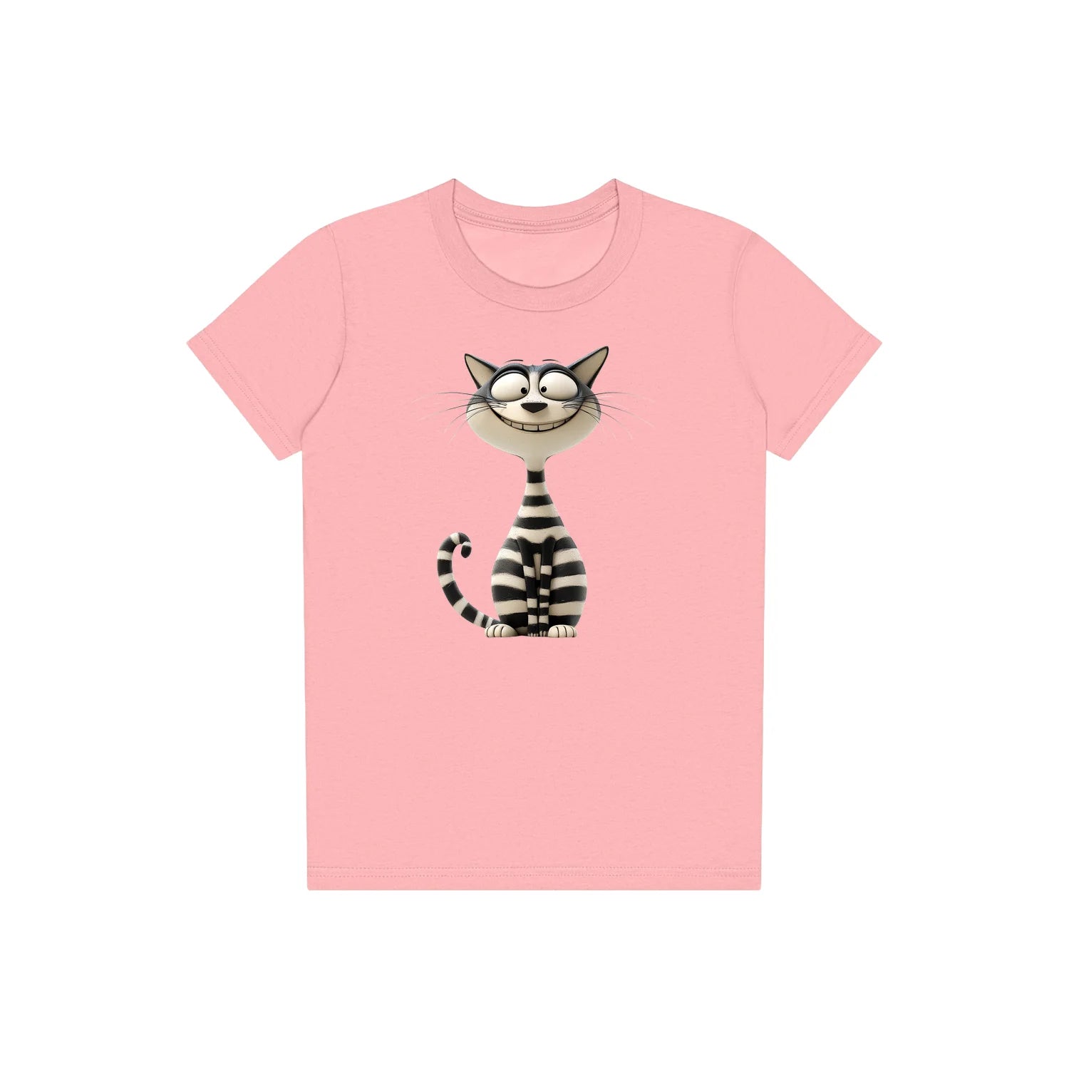 T-shirt Cat graphic 0046 - Pink