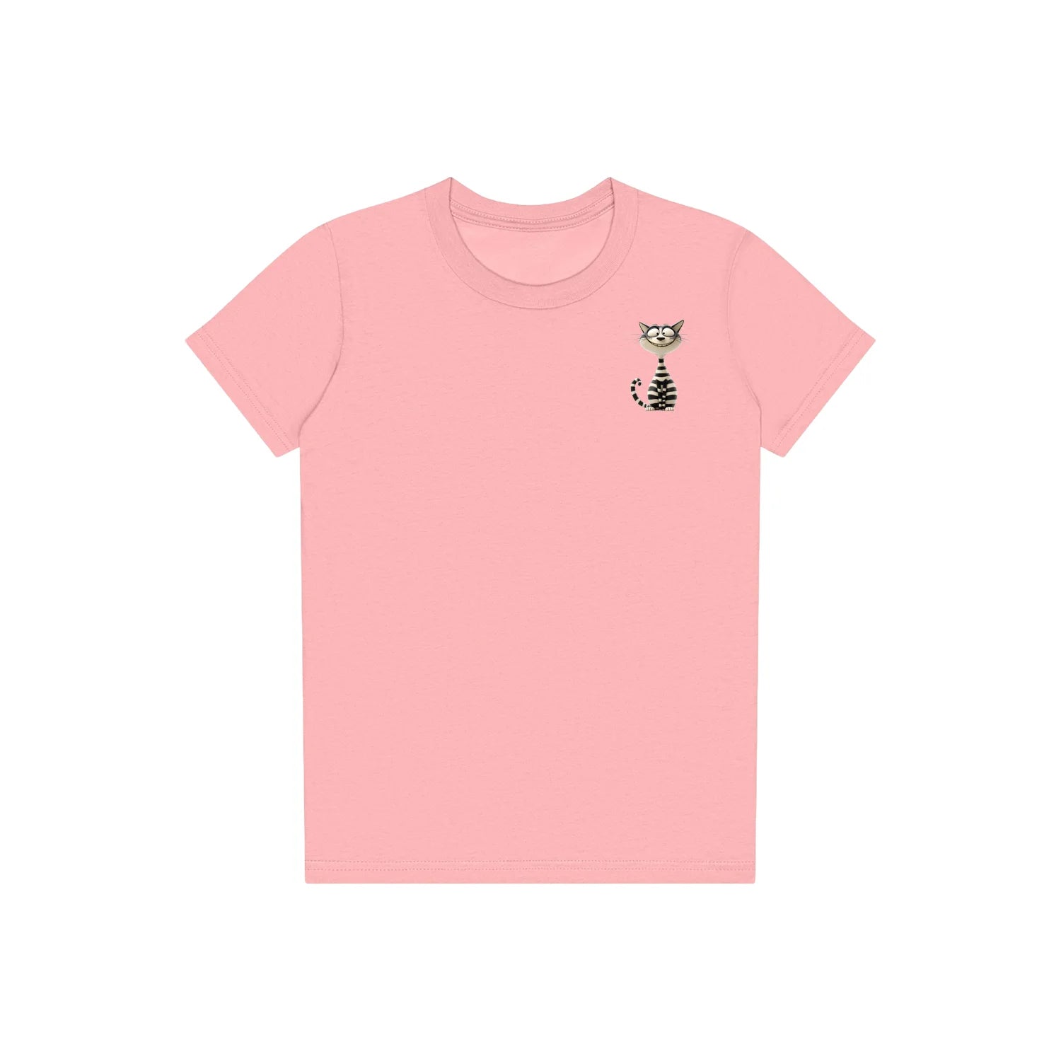 T-shirt Cat graphic 0046 - Pink