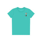 T-shirt Cat graphic 0046 - Teal