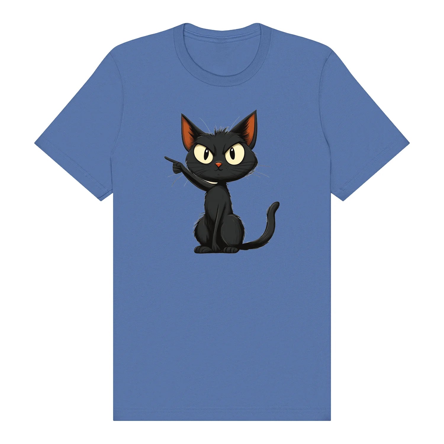 T-shirt Cat graphic 0047 - Columbia Blue