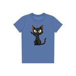 T-shirt Cat graphic 0047 - Columbia Blue