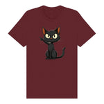 T-shirt Cat graphic 0047 - Maroon