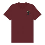 T-shirt Cat graphic 0047 - Maroon