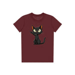 T-shirt Cat graphic 0047 - Maroon