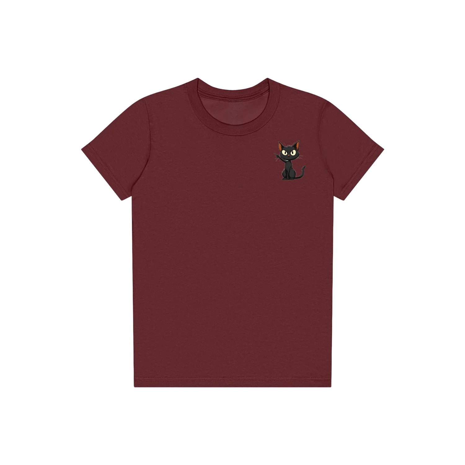 T-shirt Cat graphic 0047 - Maroon