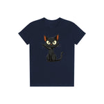 T-shirt Cat graphic 0047 - Navy