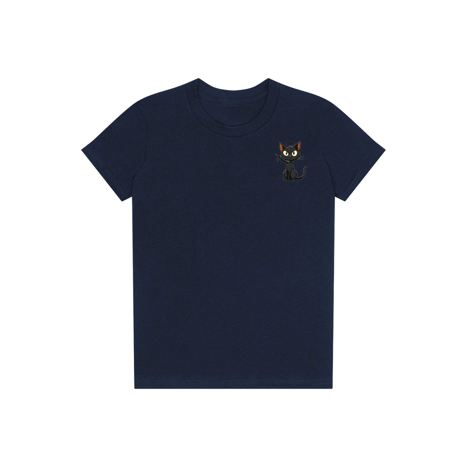 T-shirt Cat graphic 0047 - Navy