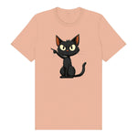 T-shirt Cat graphic 0047 - Peach