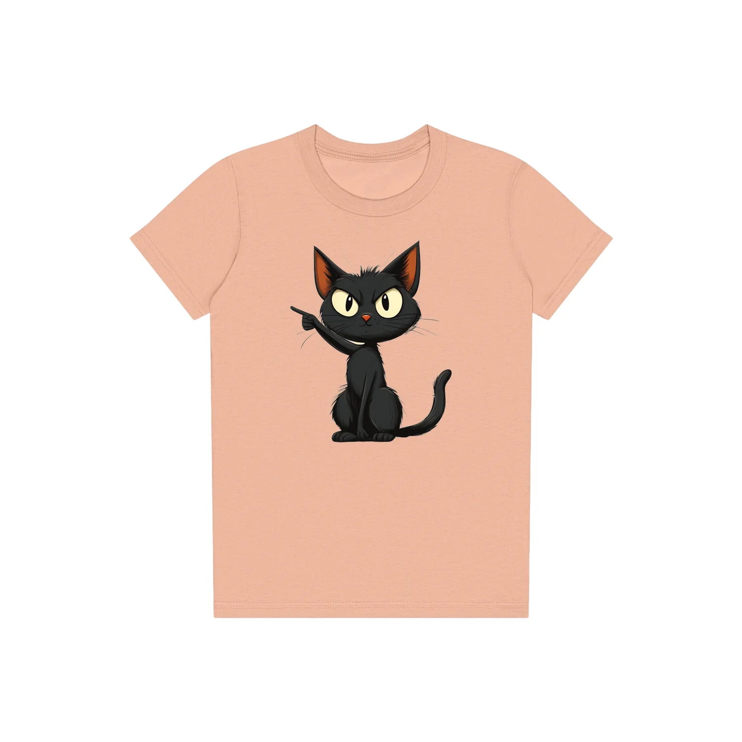 T-shirt Cat graphic 0047 - Peach