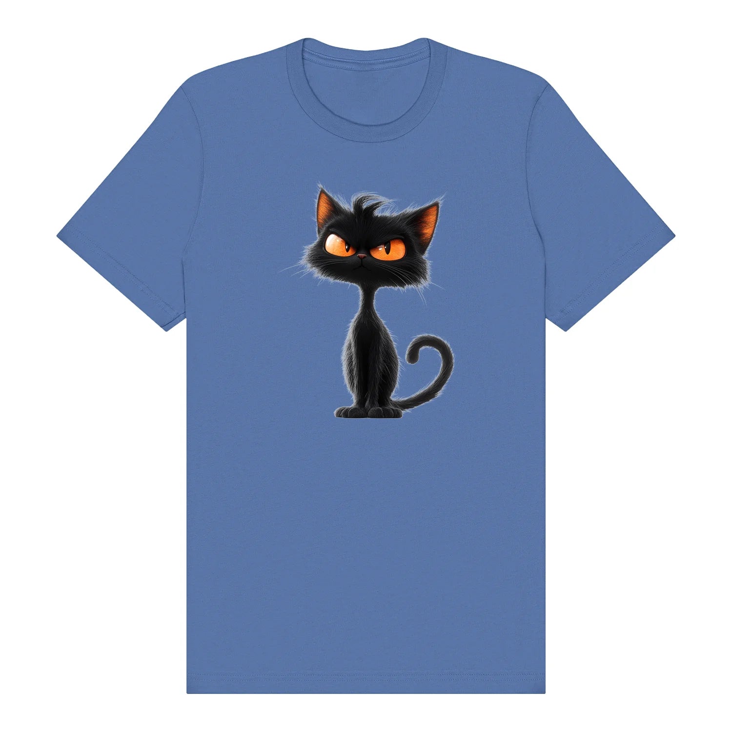 T-shirt Cat graphic 0048 - Columbia Blue