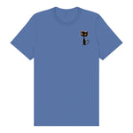 T-shirt Cat graphic 0048 - Columbia Blue